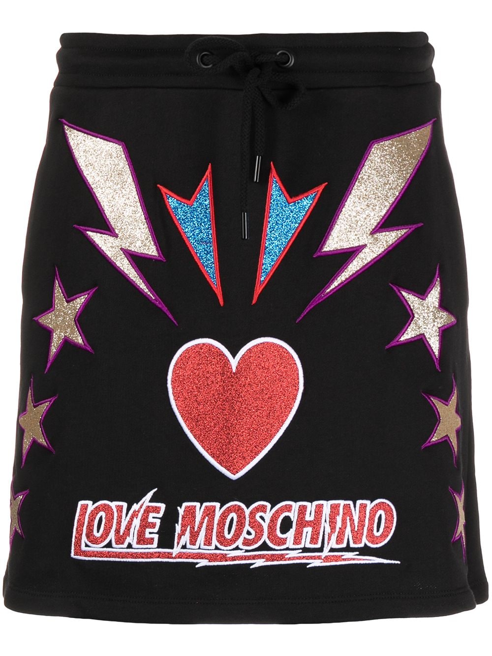 фото Love moschino юбка с кулиской и логотипом