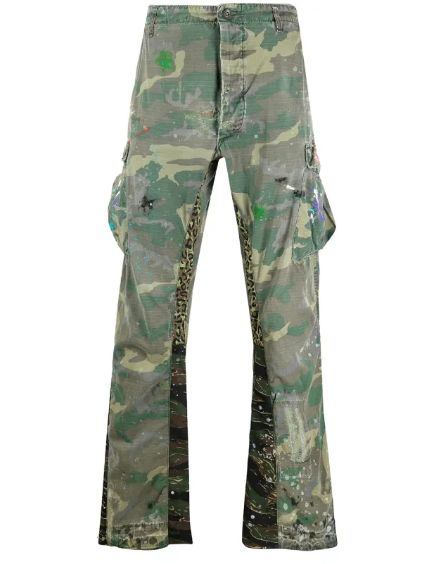 camo print trousers