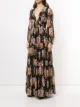 Borgo De Nor semi-sheer floral maxi dress