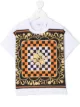 Image 1 of Burberry Kids TEEN scarf print T-shirt