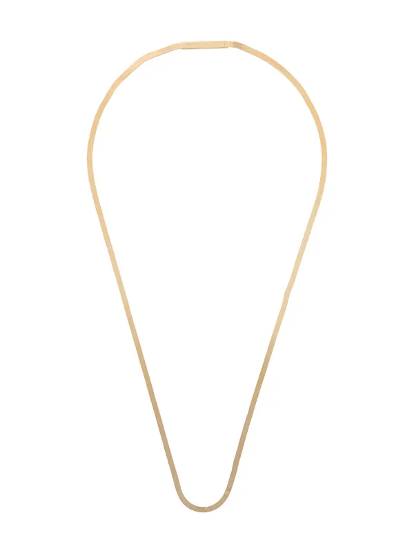 Shop Gold Bottega Veneta Chain Necklace With Express Delivery Abenakis