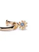 Metier by Tom Foolery 9kt yellow gold sapphire Dala hoop earring