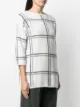 Bruno Manetti check three-quarter sleeve jumper