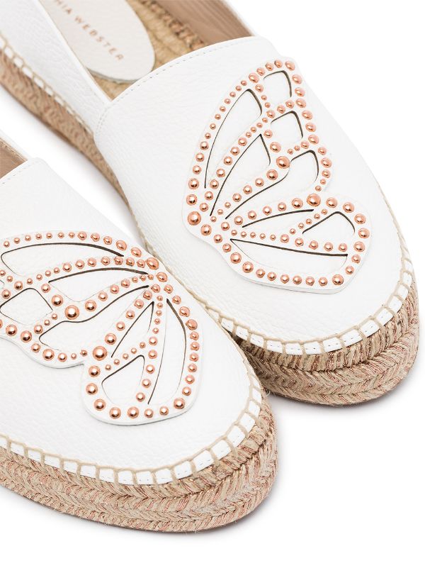 Låse Beloved Electrify Shop Sophia Webster Butterfly leather espadrilles with Express Delivery -  FARFETCH