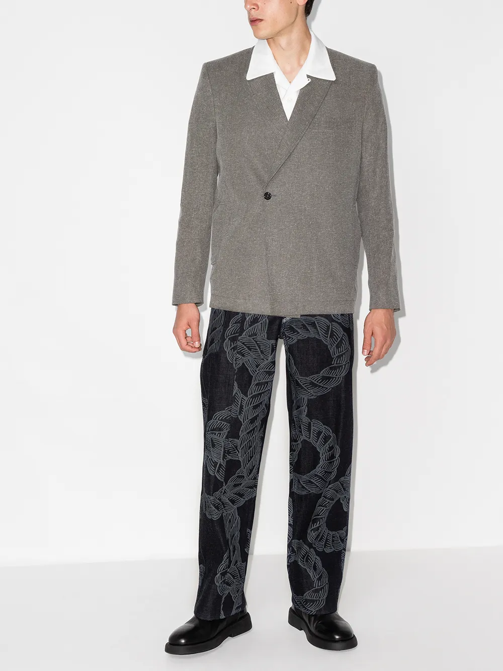 фото Pronounce широкие брюки rope laser