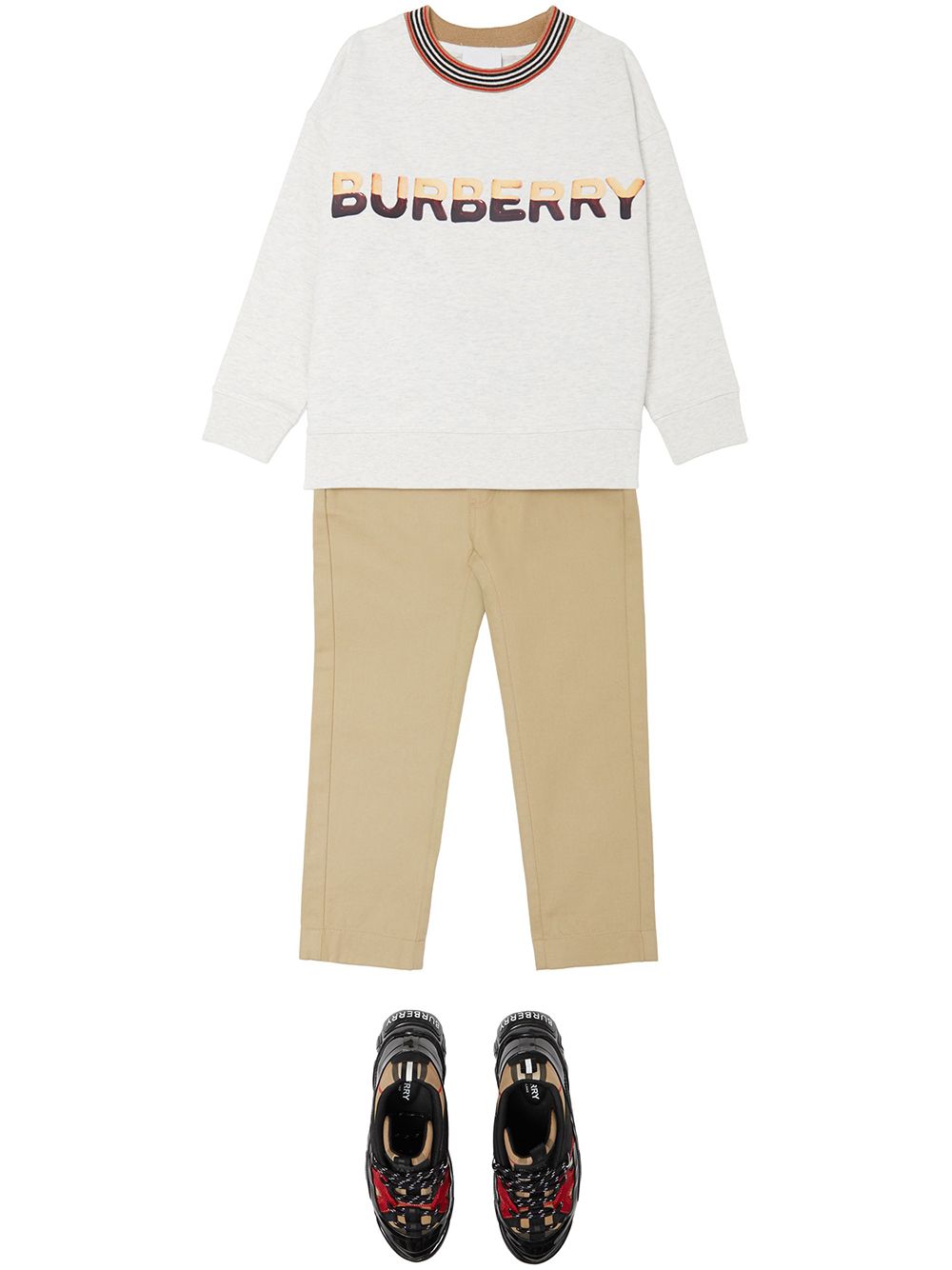 фото Burberry kids толстовка с логотипом