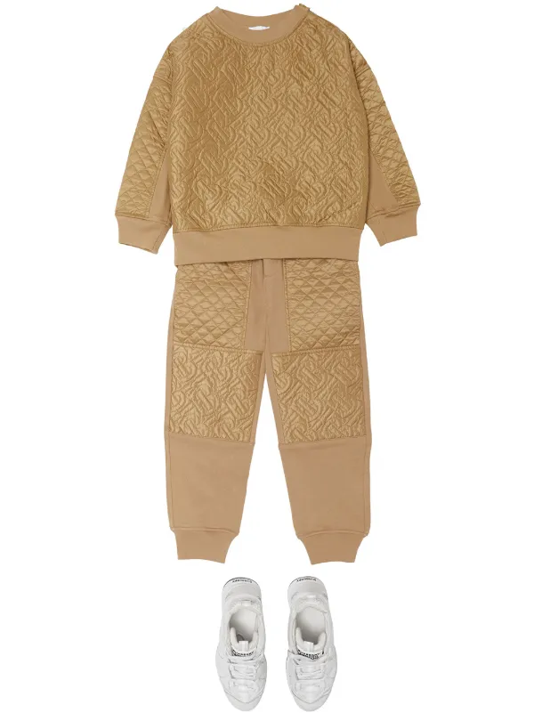 boss quilted track pants