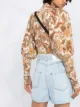 Pinko paperbag belted denim shorts
