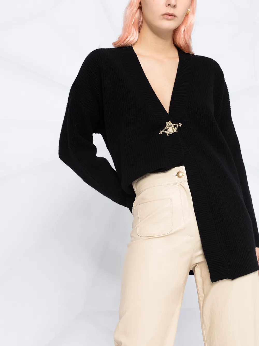 фото Pinko брюки клеш из искусственной кожи