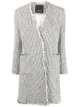 Image 1 of Pinko tweed-effect frayed coat