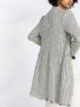 Pinko tweed-effect frayed coat