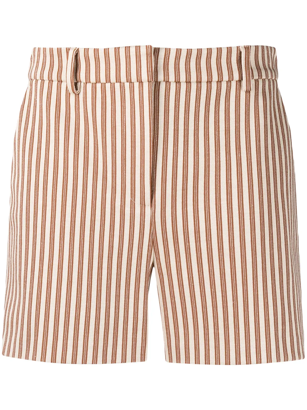 фото Pinko полосатые шорты с завышенной талией
