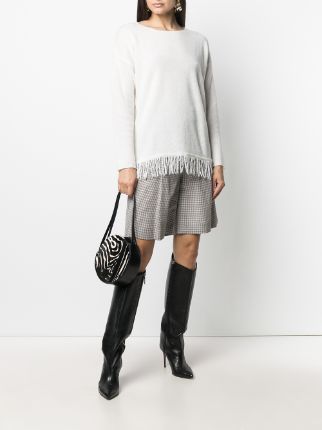 fringed hem pullover jumper展示图