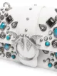 Pinko Love Birds studded clutch bag