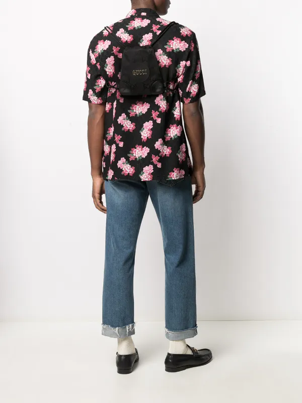 gucci supreme drawstring backpack