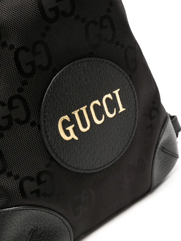 Gucci zaino con coulisse gg supreme - di colore nero - Stileo.it