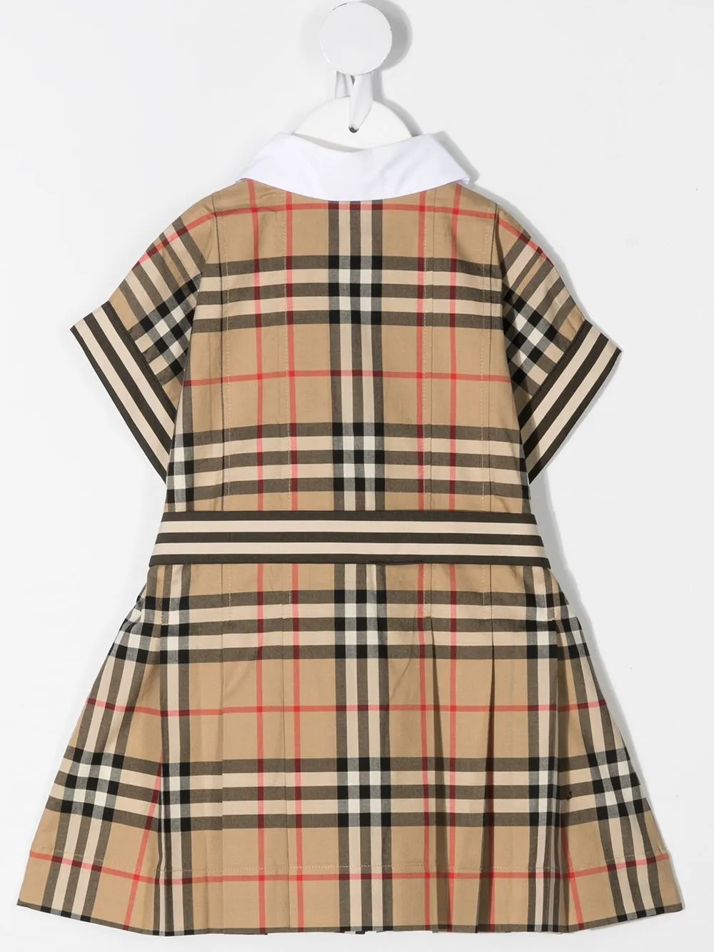 Burberry Kids Jurk met vintage ruit - Beige