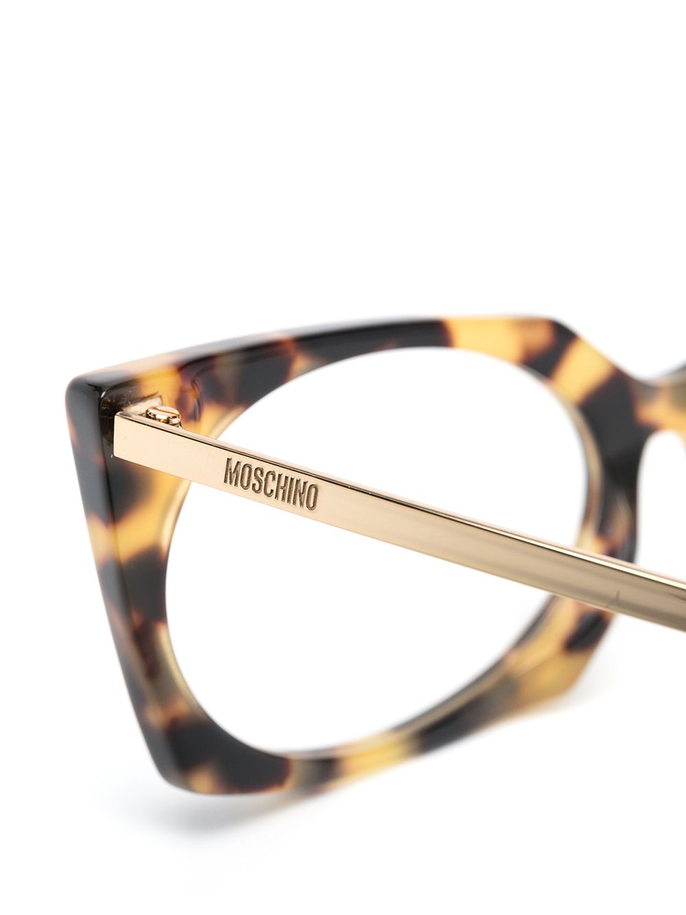 фото Moschino eyewear очки в оправе 'кошачий глаз' черепаховой расцветки