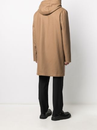 hooded single-breasted coat展示图