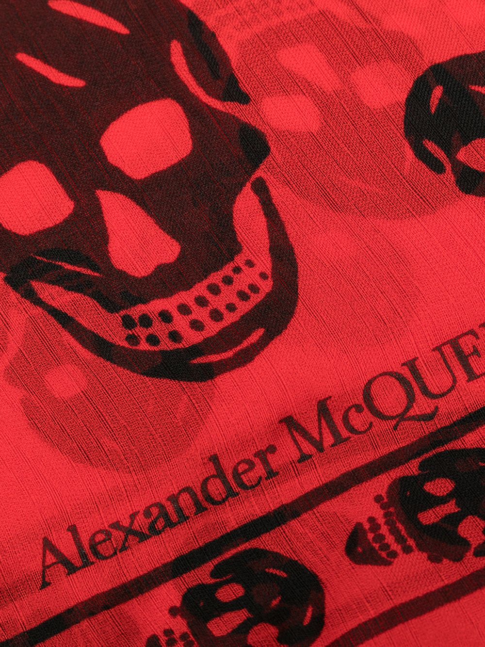 фото Alexander mcqueen шарф с принтом skull