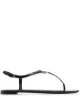 الصورة 1 من Saint Laurent صندل بنعل مسطح وسير T