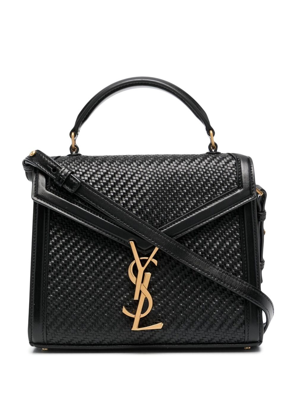 Saint Laurent Mini Cassandra Crossbody Bag In Black | ModeSens