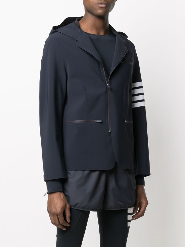 Thom Browne half-zip Hooded Performance Jacket - Farfetch