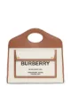 Image 1 of Burberry small two-tone logo-print tote bag