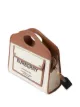 Burberry small two-tone logo-print tote bag