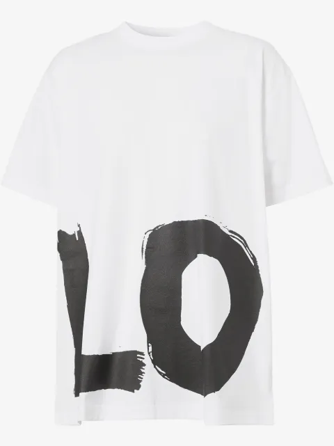 Burberry love print oversized T-shirt