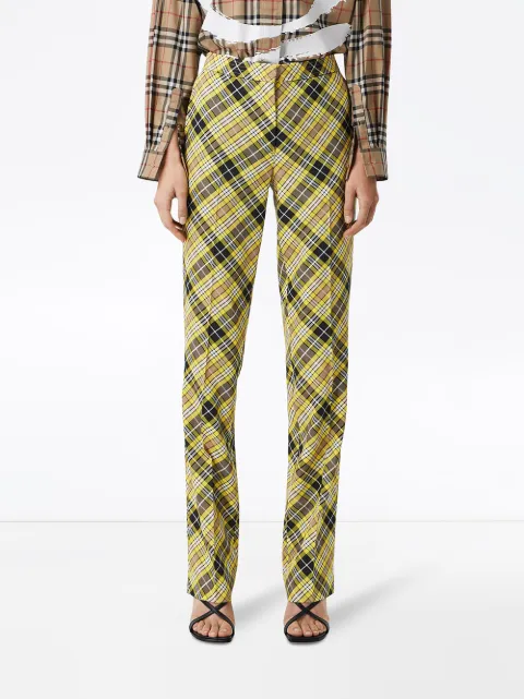 Burberry straight-leg Check Trousers 