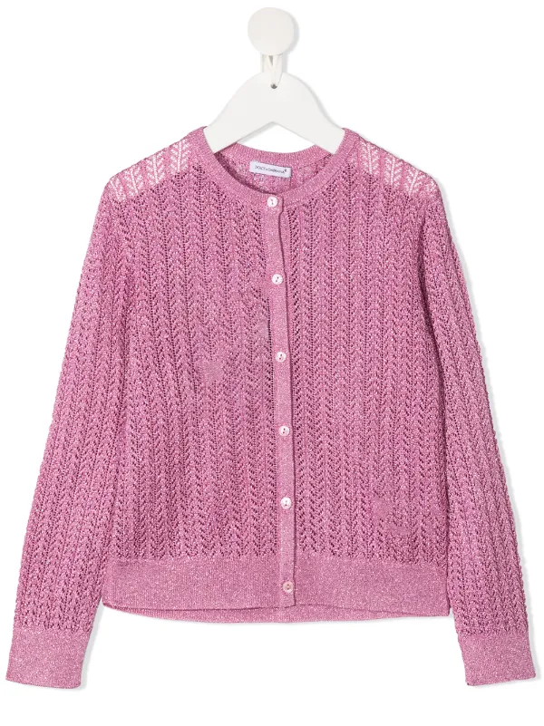 kids purple cardigan
