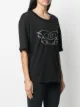 Blumarine crystal applique T-shirt