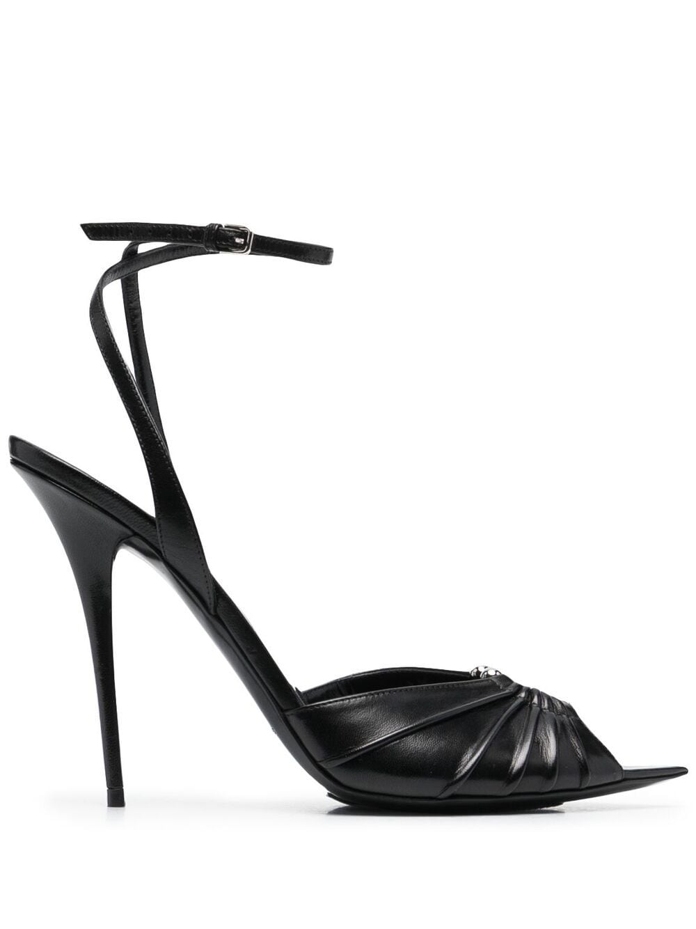 Saint Laurent Xsl 110mm Sandals In Black