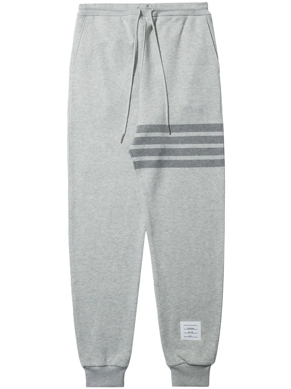 4-Bar stripe cotton track pants