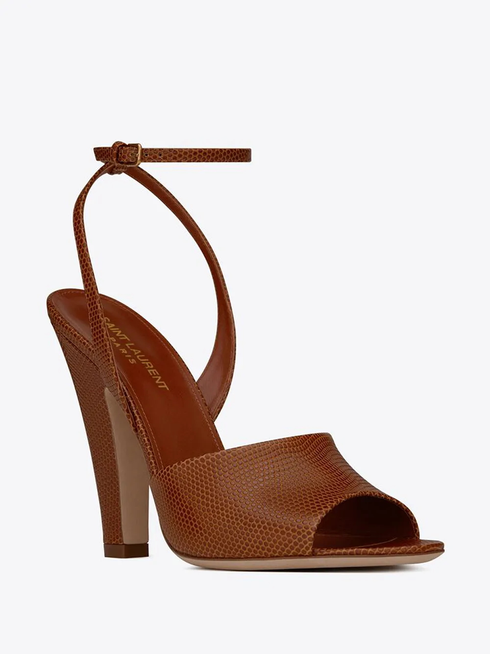 Imagem 2 de Saint Laurent Sandália com alça no tornozelo e salto 110mm