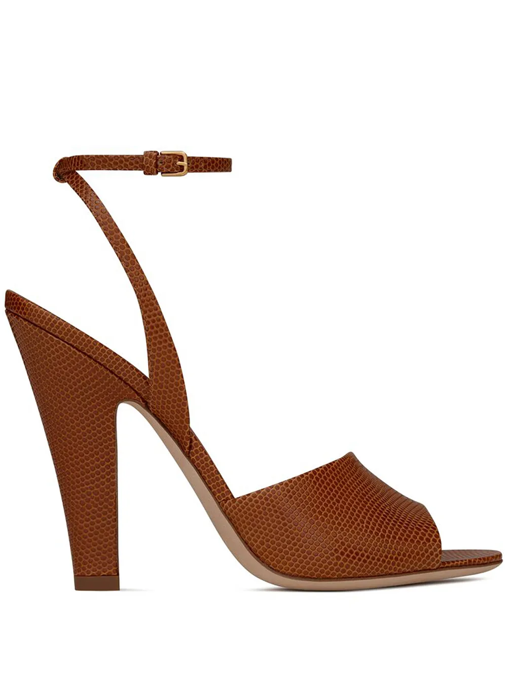 Imagem 1 de Saint Laurent Sandália com alça no tornozelo e salto 110mm