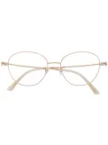 Jimmy Choo Eyewear round-frame glasses - Gold