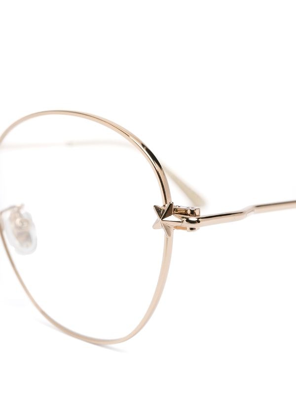 Jimmy Choo Eyewear round-frame Glasses - Gold