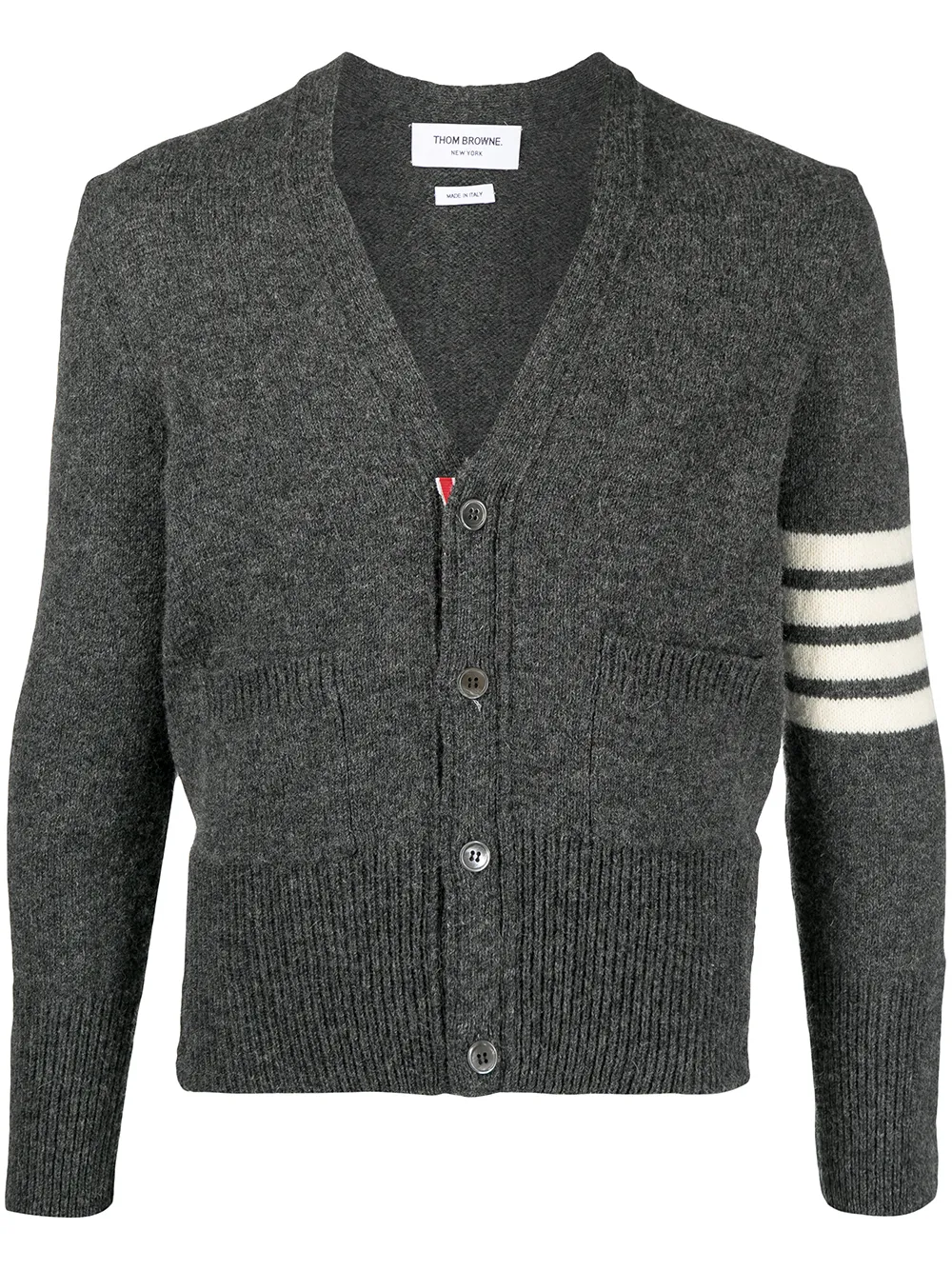 

Thom Browne 4-Bar motif knitted cardigan - Grey