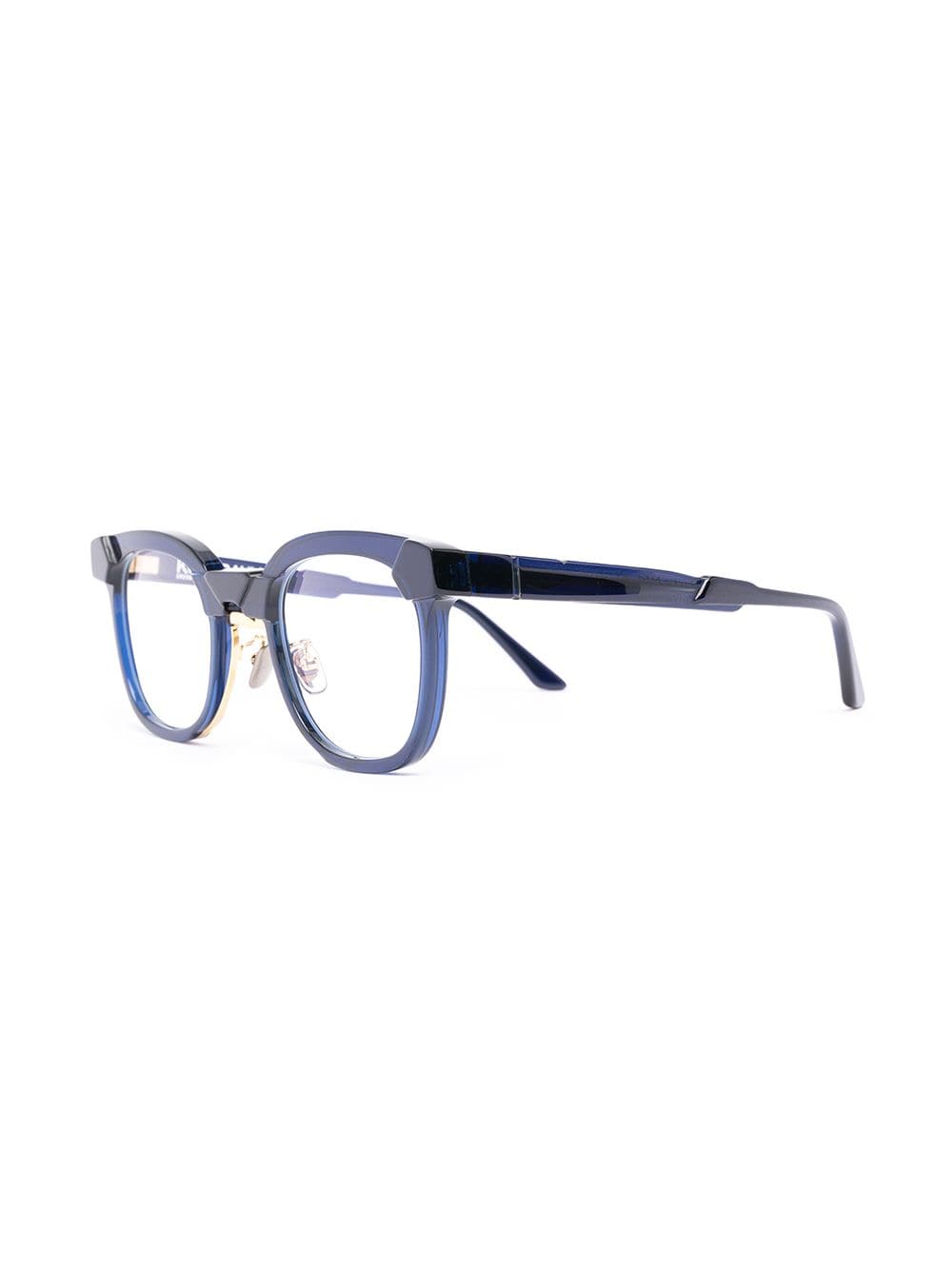 Kuboraum N14 bril met doorzichtig montuur - Blauw