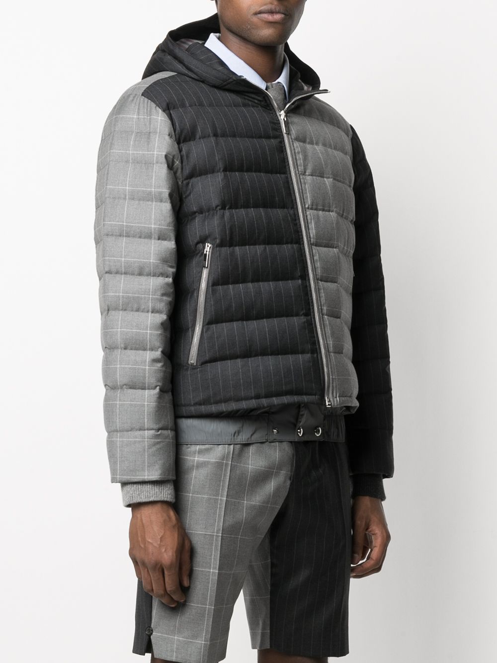 Thom Browne Panelled Puffer Jacket - Farfetch