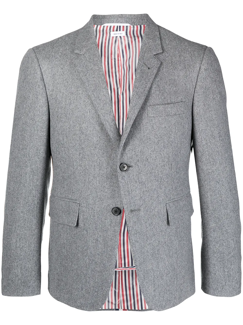 

Thom Browne blazer de vestir con rayas RWB - Gris