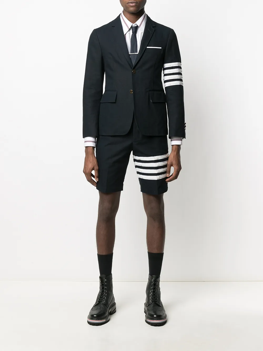 Image 2 of Thom Browne 4-bar detail blazer