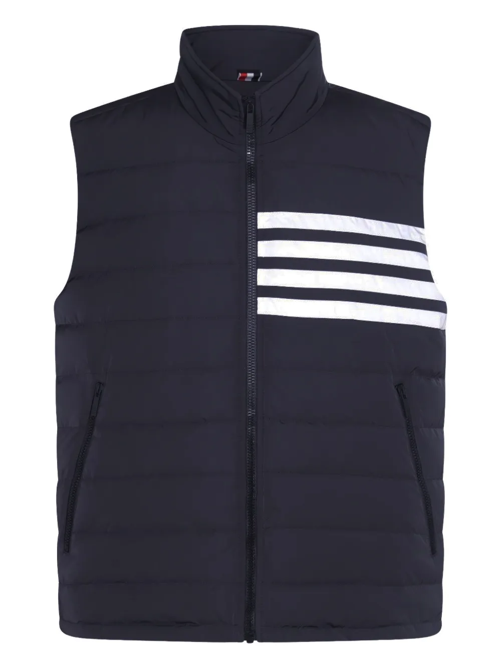 Thom Browne 4-Bar motif puffer gilet | Blue | Image 1