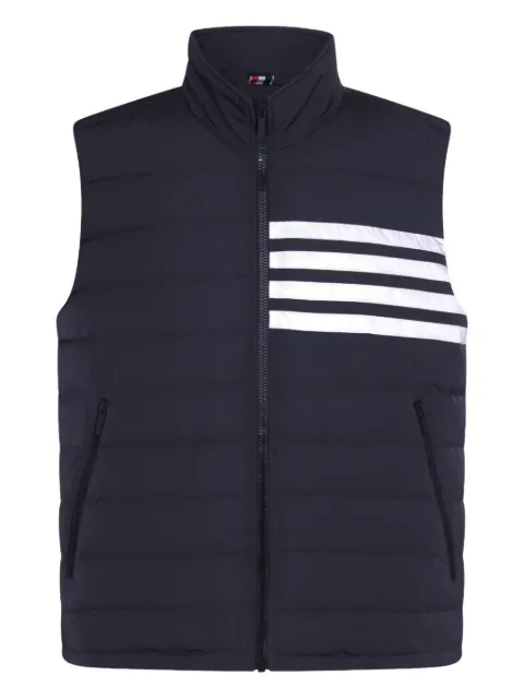 Thom Browne 4-Bar motif puffer gilet