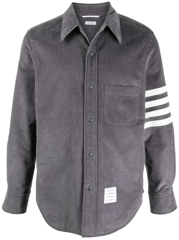 Thom Browne 4-Bar motif buttoned shirt 