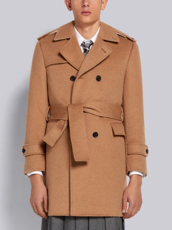 khaki overcoat