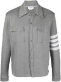 Thom Browne 4-Bar stripe cotton-jersey jacket - Grey