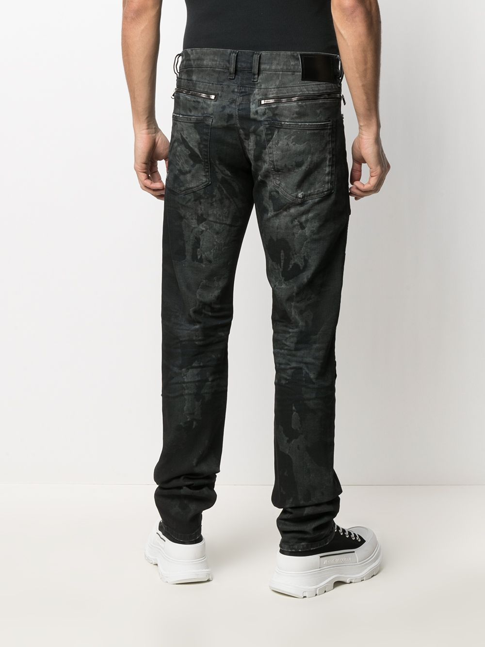 фото Diesel black gold джинсы скинни с эффектом потертости